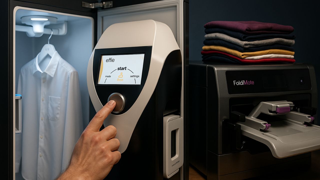 服は自分自身を折り、アイロンをかけますか？新しい自動化されたマシンテクノロジーの仕組みをご覧ください