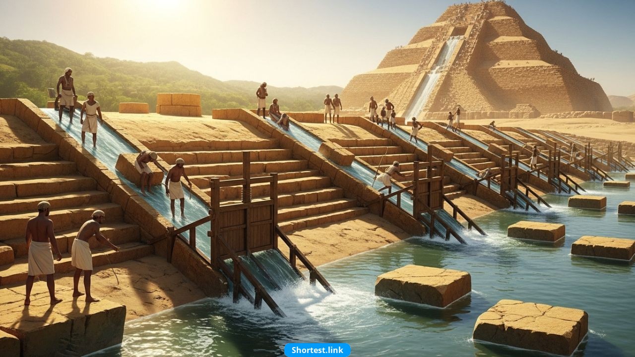 エジプトのピラミッドは水力を利用して建設された可能性がある